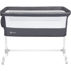 Приставне ліжечко Lionelo Theo Dark Grey